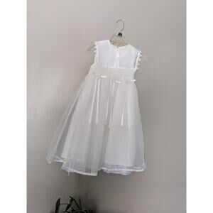 Bonnie Jean Kids Flower Girl Communion Baptism Dress sz 6